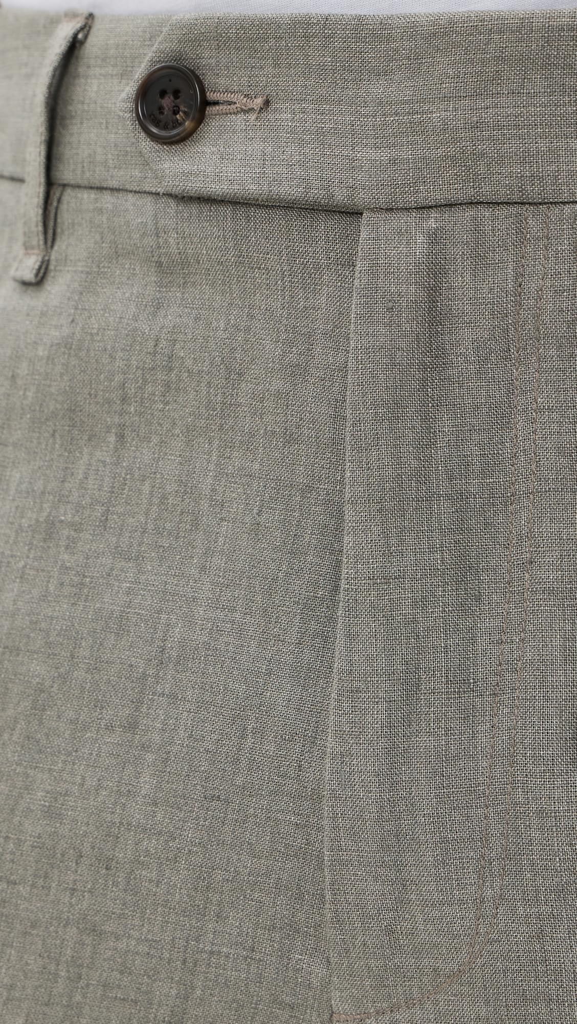 Relaxed Fit Linen Tailored Trousers