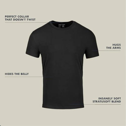 Fresh Clean Threads Men's Crew Neck T-Shirts – Short Sleeve, Fitted Style, Soft Cotton-Poly Blend, Tag-Free Comfort