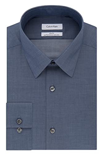 Slim Fit Non Iron Herringbone Dress Shirt