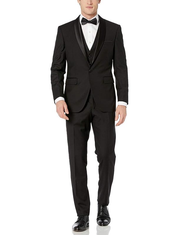 Modern Fit Wool Tuxedo Dress Pants