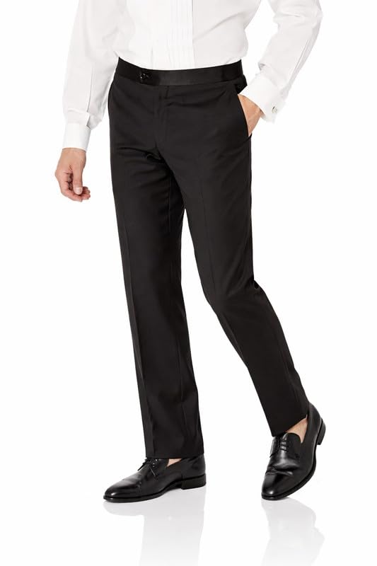 Modern Fit Wool Tuxedo Dress Pants