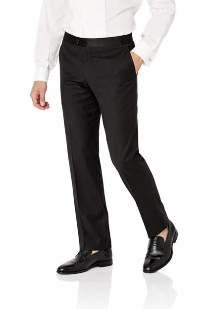 Modern Fit Wool Tuxedo Dress Pants