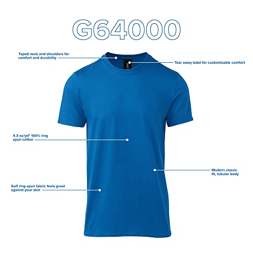 Gildan Adult Softstyle Cotton T-Shirt, Style G64000, Multipack