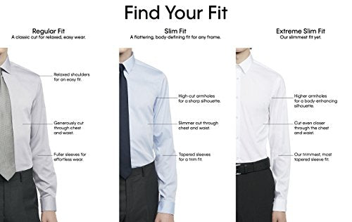 Slim Fit Non Iron Herringbone Dress Shirt
