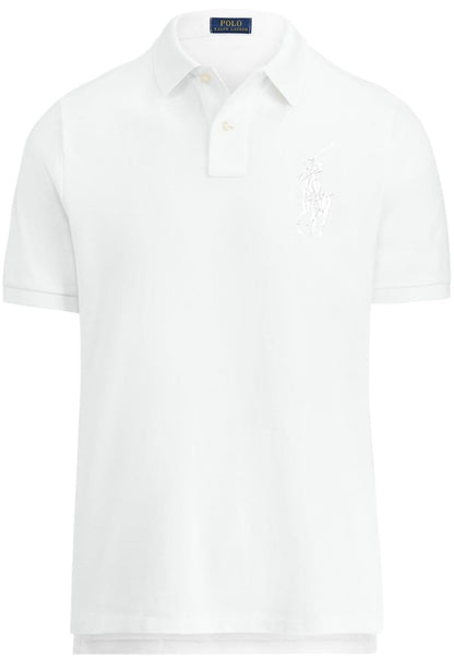 Classic Fit Mesh Polo Shirt For Men