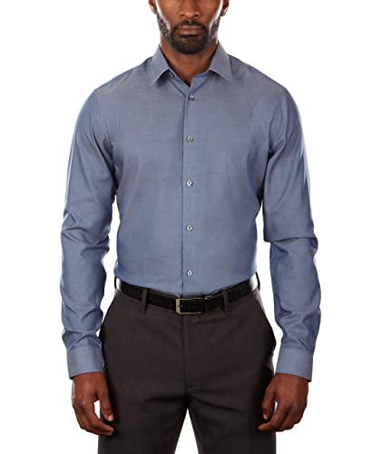 Slim Fit Non Iron Herringbone Dress Shirt