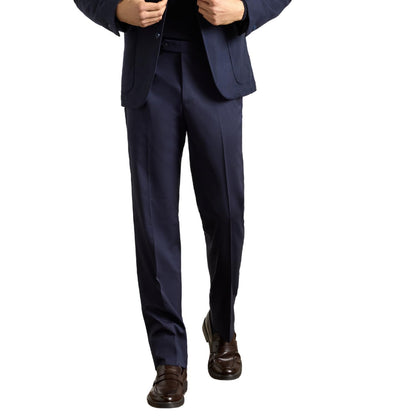 Italian Serge Wool Tailored Dress Pants