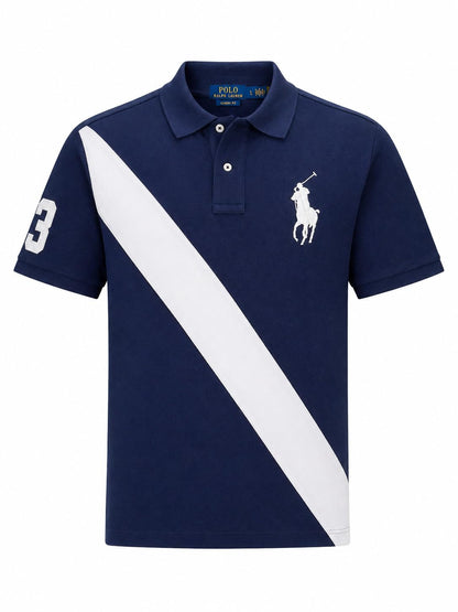 Classic Fit Mesh Polo Shirt For Men