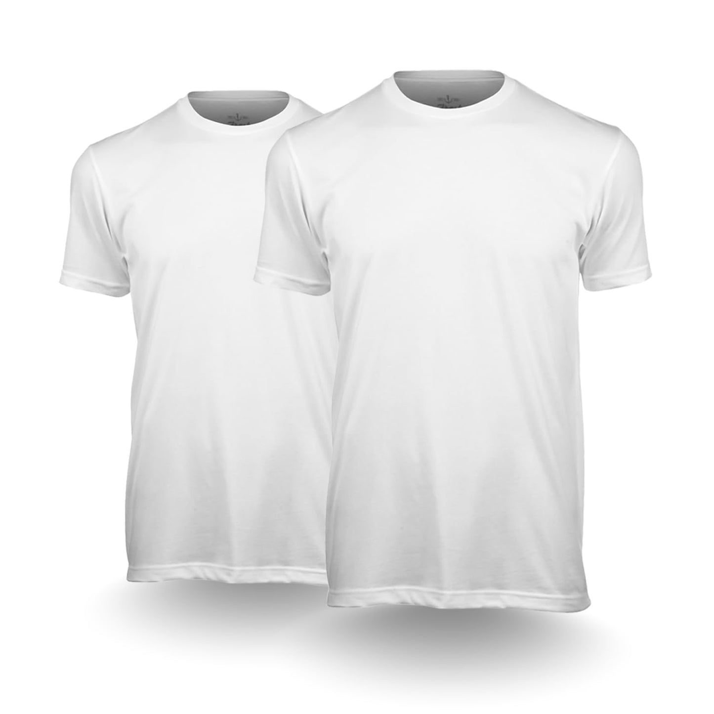 Fresh Clean Threads Men's Crew Neck T-Shirts – Short Sleeve, Fitted Style, Soft Cotton-Poly Blend, Tag-Free Comfort