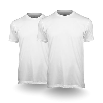 Fresh Clean Threads Men's Crew Neck T-Shirts – Short Sleeve, Fitted Style, Soft Cotton-Poly Blend, Tag-Free Comfort