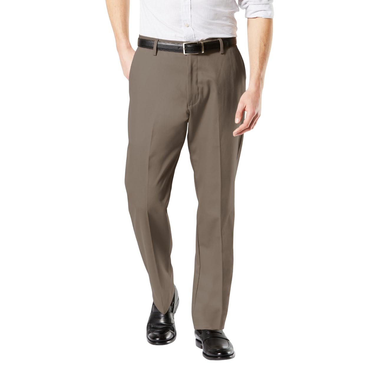 Classic Fit Cotton Stretch Khaki Pants
