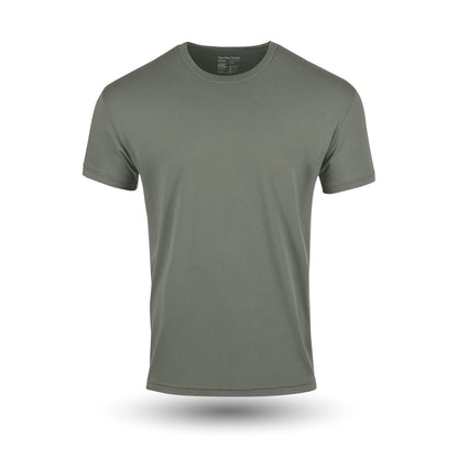 Fresh Clean Threads Men's Crew Neck T-Shirts – Short Sleeve, Fitted Style, Soft Cotton-Poly Blend, Tag-Free Comfort
