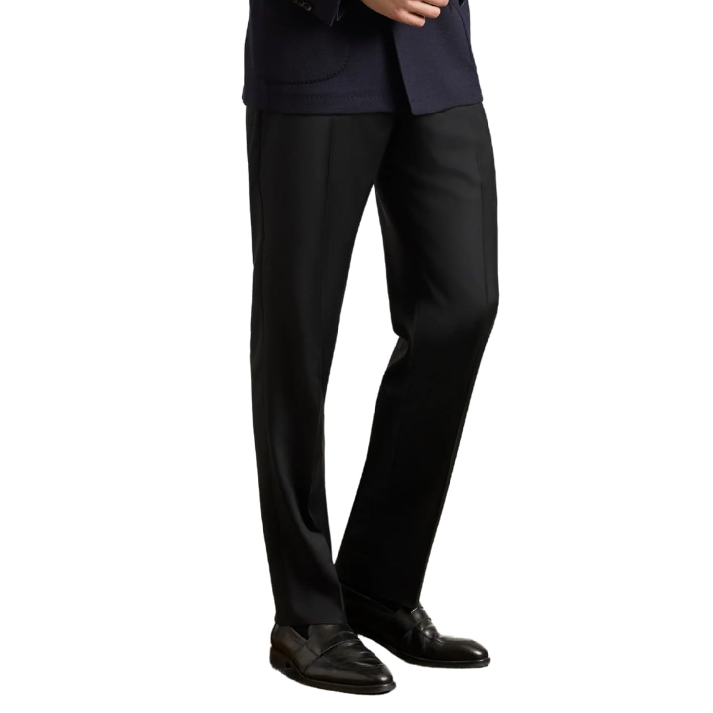 Italian Serge Wool Tailored Dress Pants