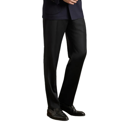 Italian Serge Wool Tailored Dress Pants
