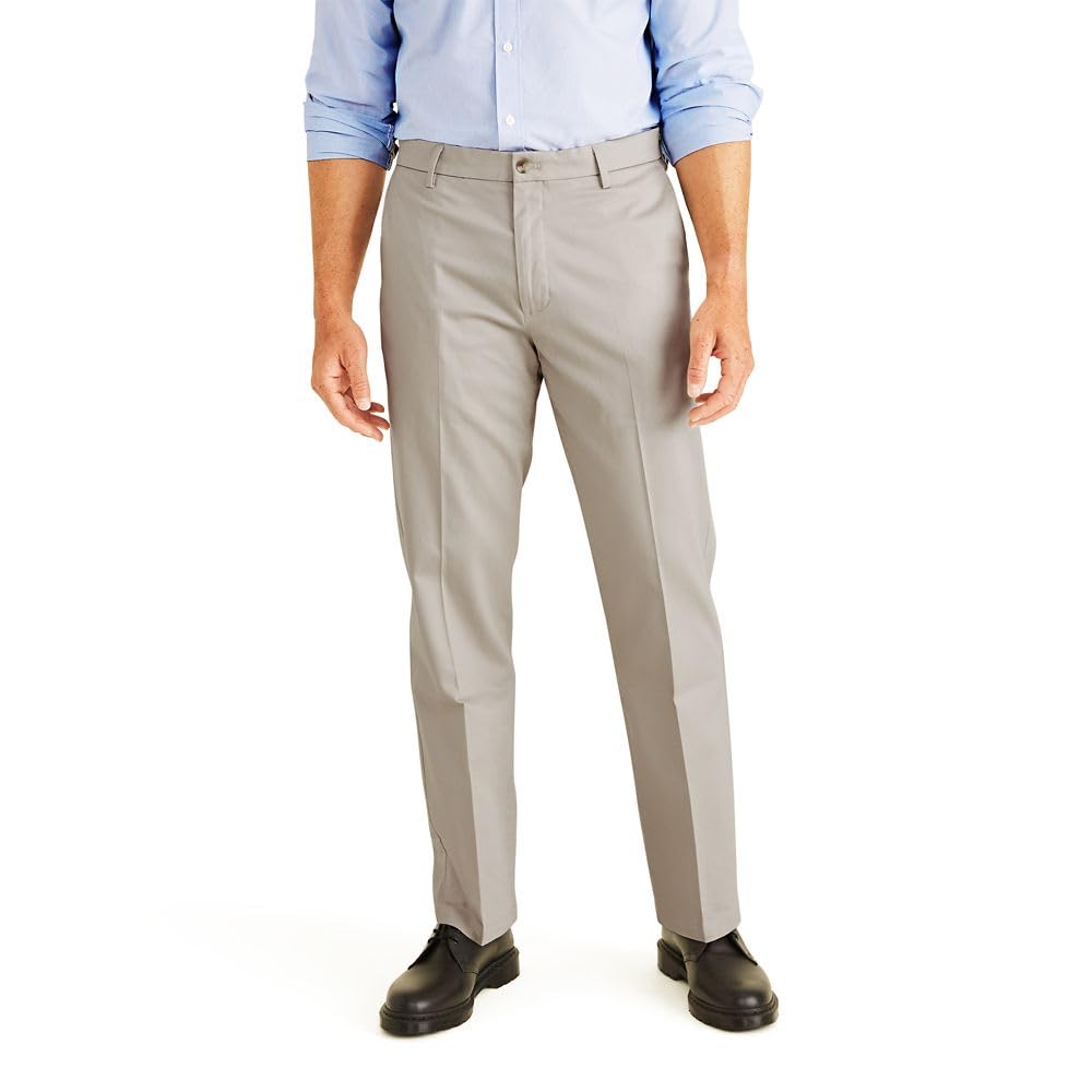 Classic Fit Cotton Stretch Khaki Pants