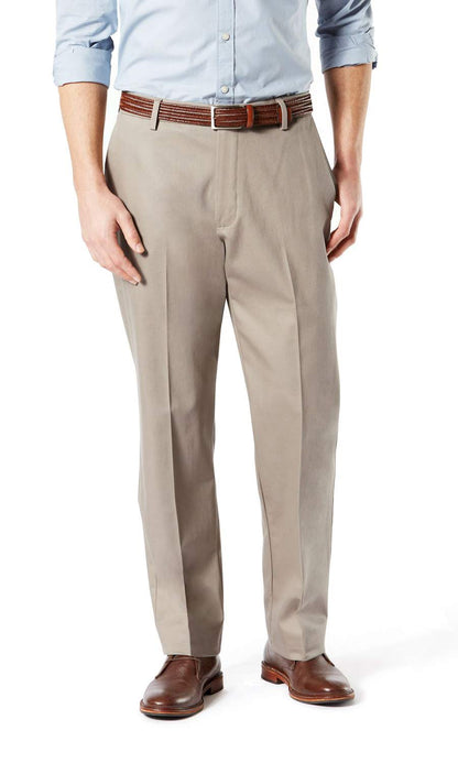 Classic Fit Cotton Stretch Khaki Pants