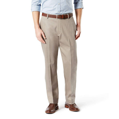Classic Fit Cotton Stretch Khaki Pants