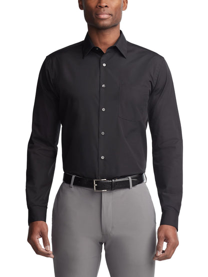 Regular Fit Solid Poplin Dress Shirt