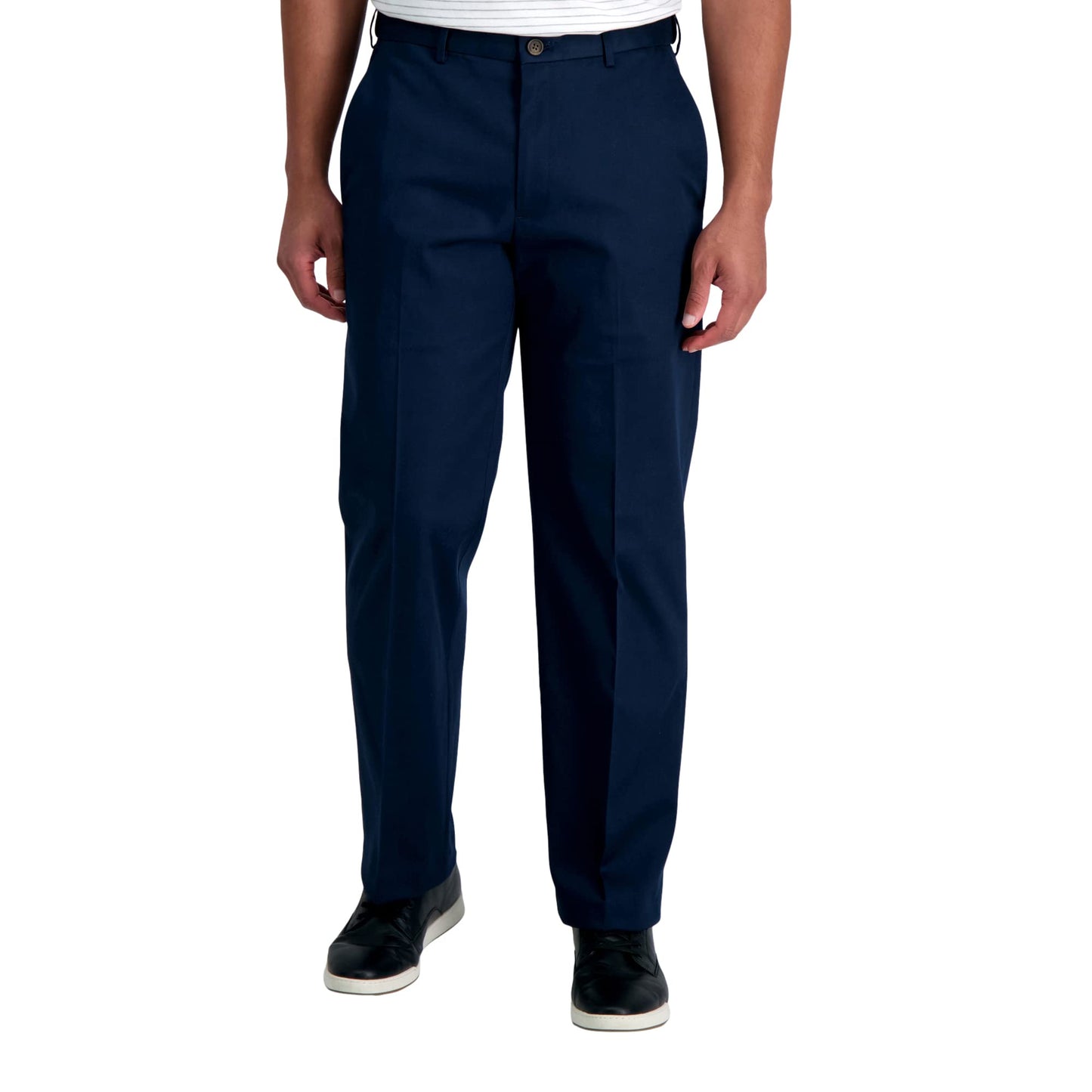 Classic Fit No Iron Flat Front Khaki Pants