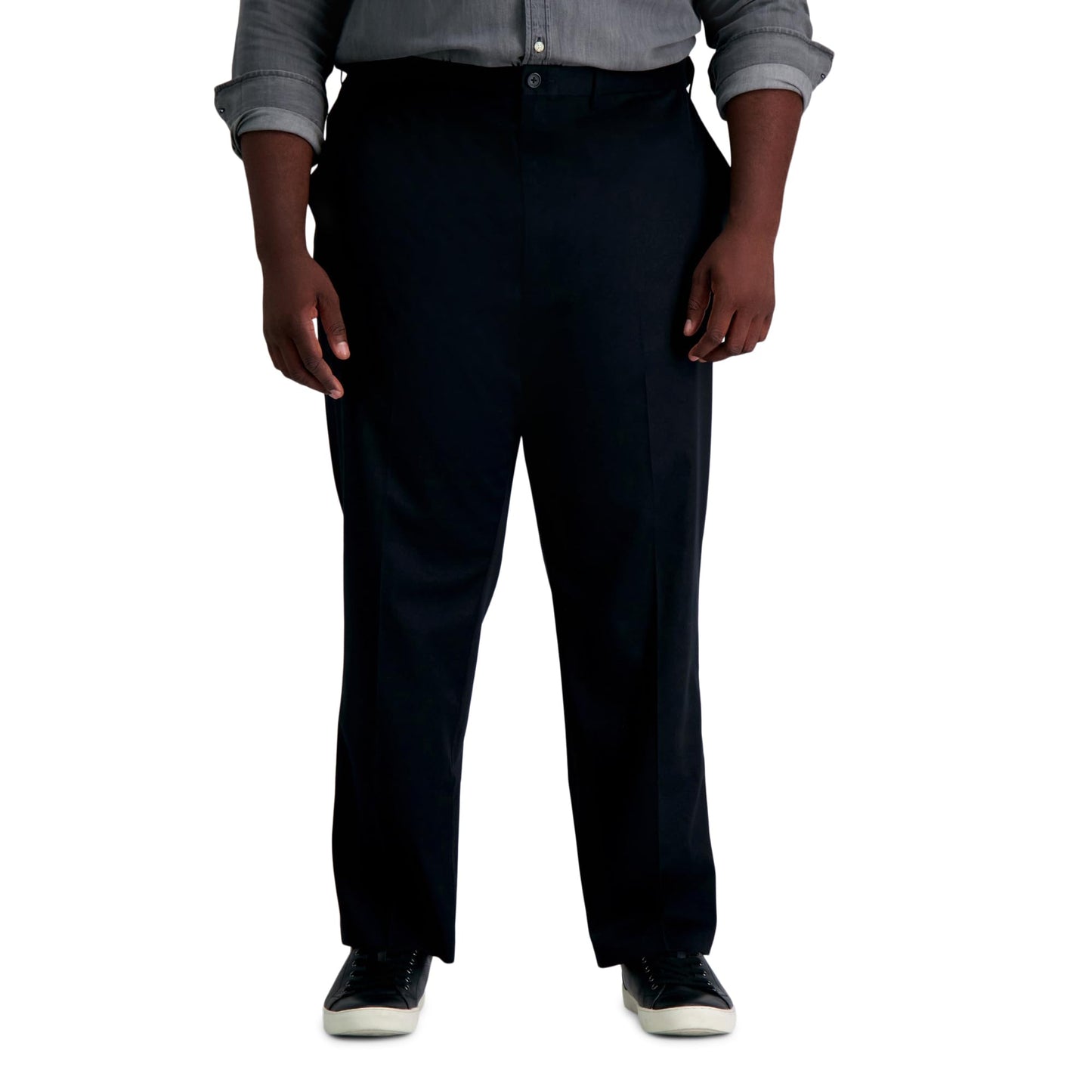 Classic Fit No Iron Flat Front Khaki Pants