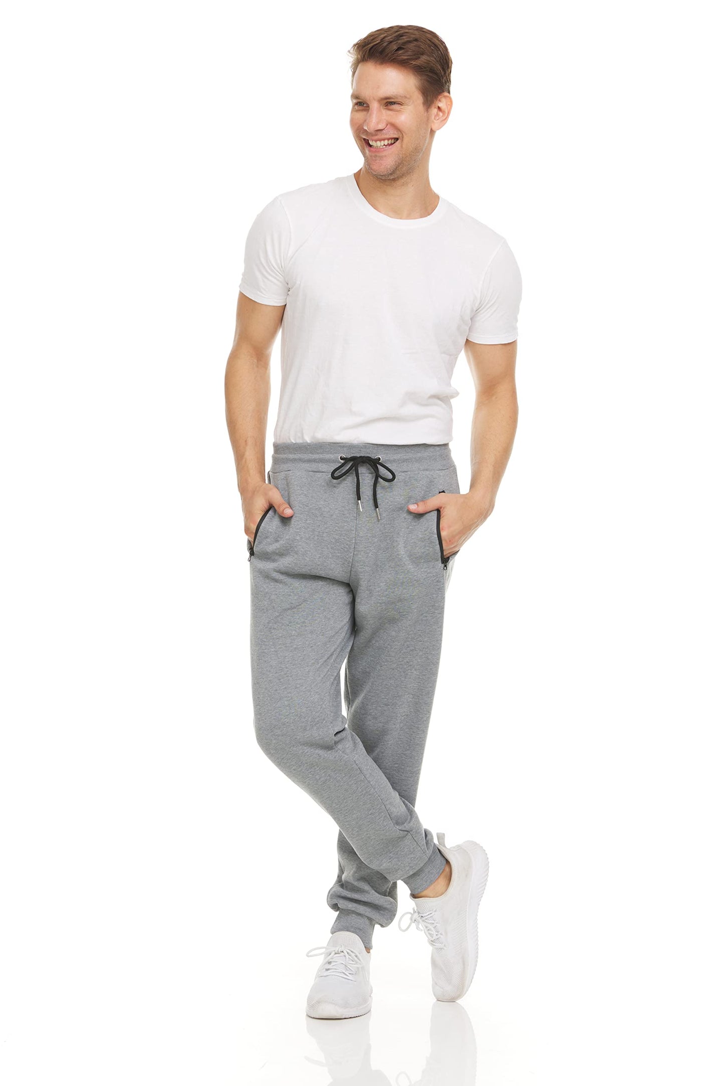Fleece Active Jogger Pants With Zipper Pockets