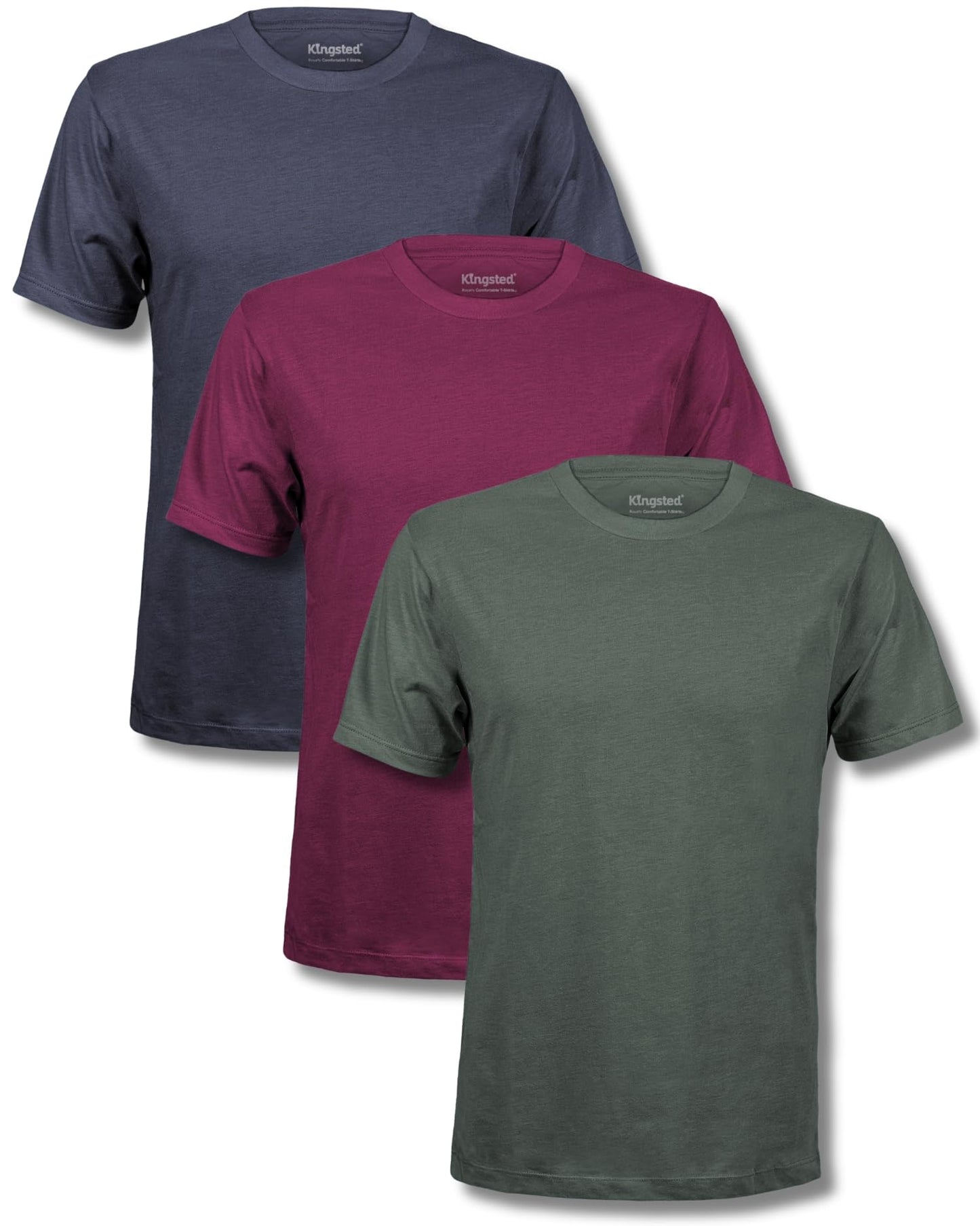 Kingsted T-Shirts for Men Pack - Royally Comfortable - Super Soft Premium Fabric - Well-Crafted Classic Tee