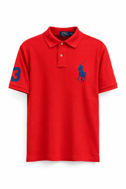Classic Fit Mesh Polo Shirt For Men