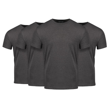Fresh Clean Threads Men's Crew Neck T-Shirts – Short Sleeve, Fitted Style, Soft Cotton-Poly Blend, Tag-Free Comfort