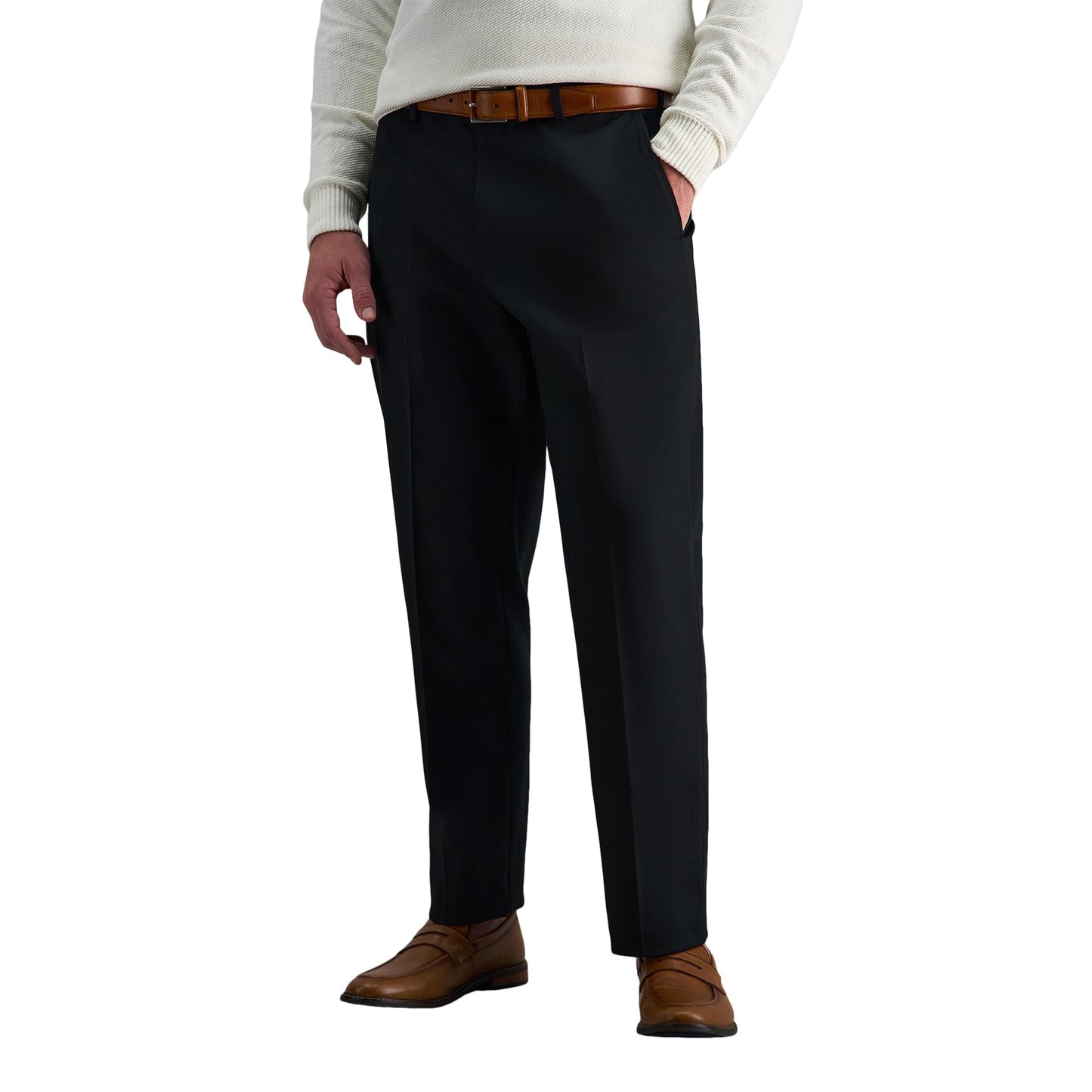 Classic Fit No Iron Flat Front Khaki Pants
