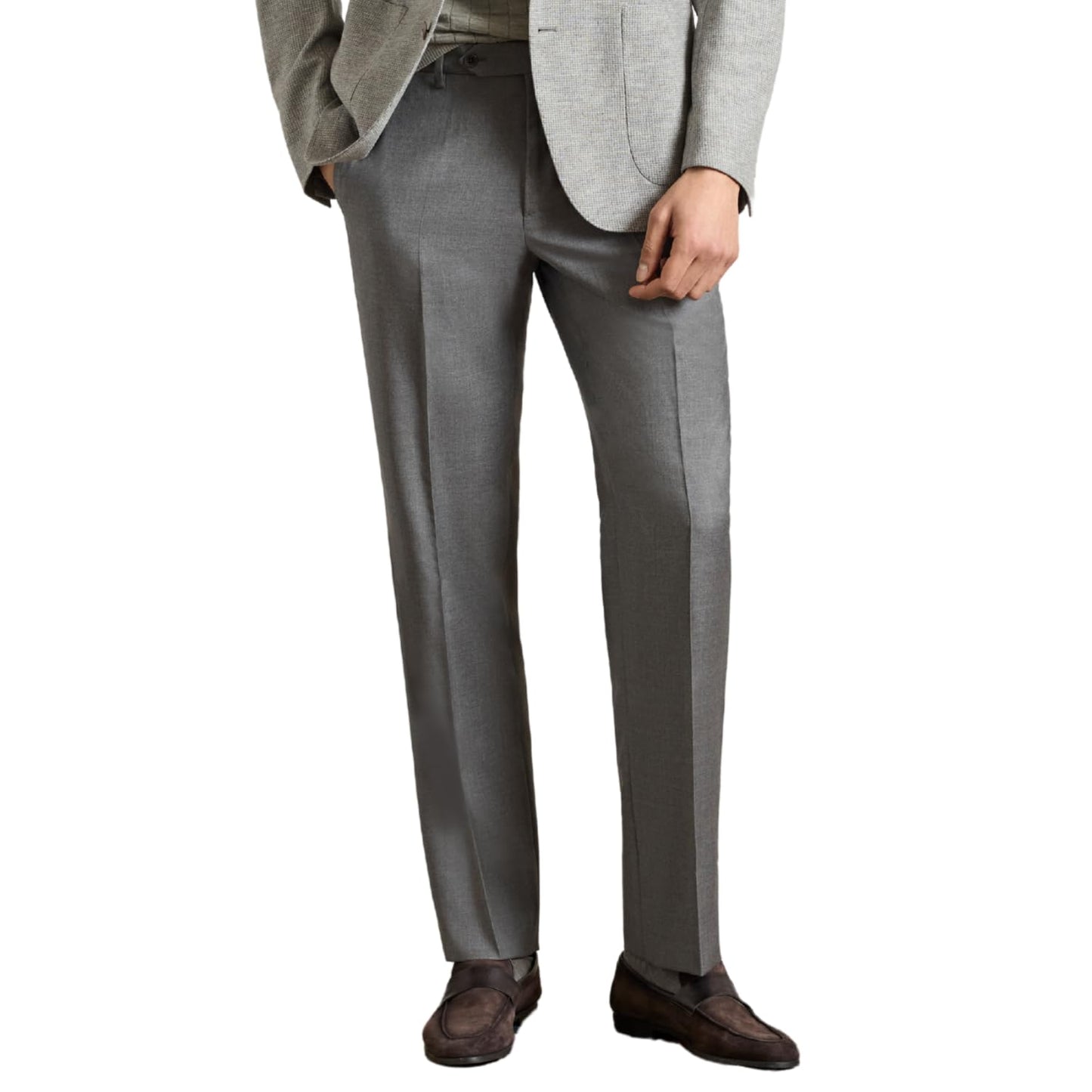 Italian Serge Wool Tailored Dress Pants