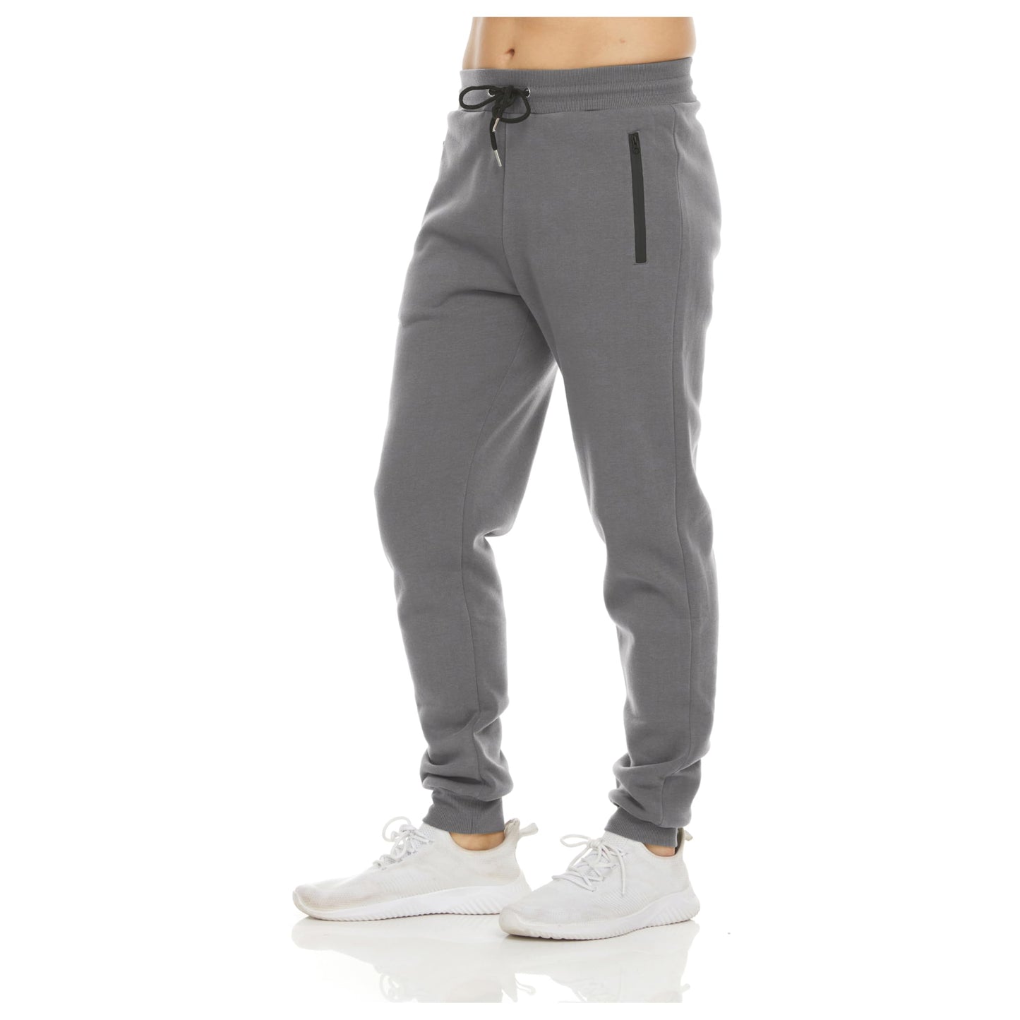 Fleece Active Jogger Pants With Zipper Pockets