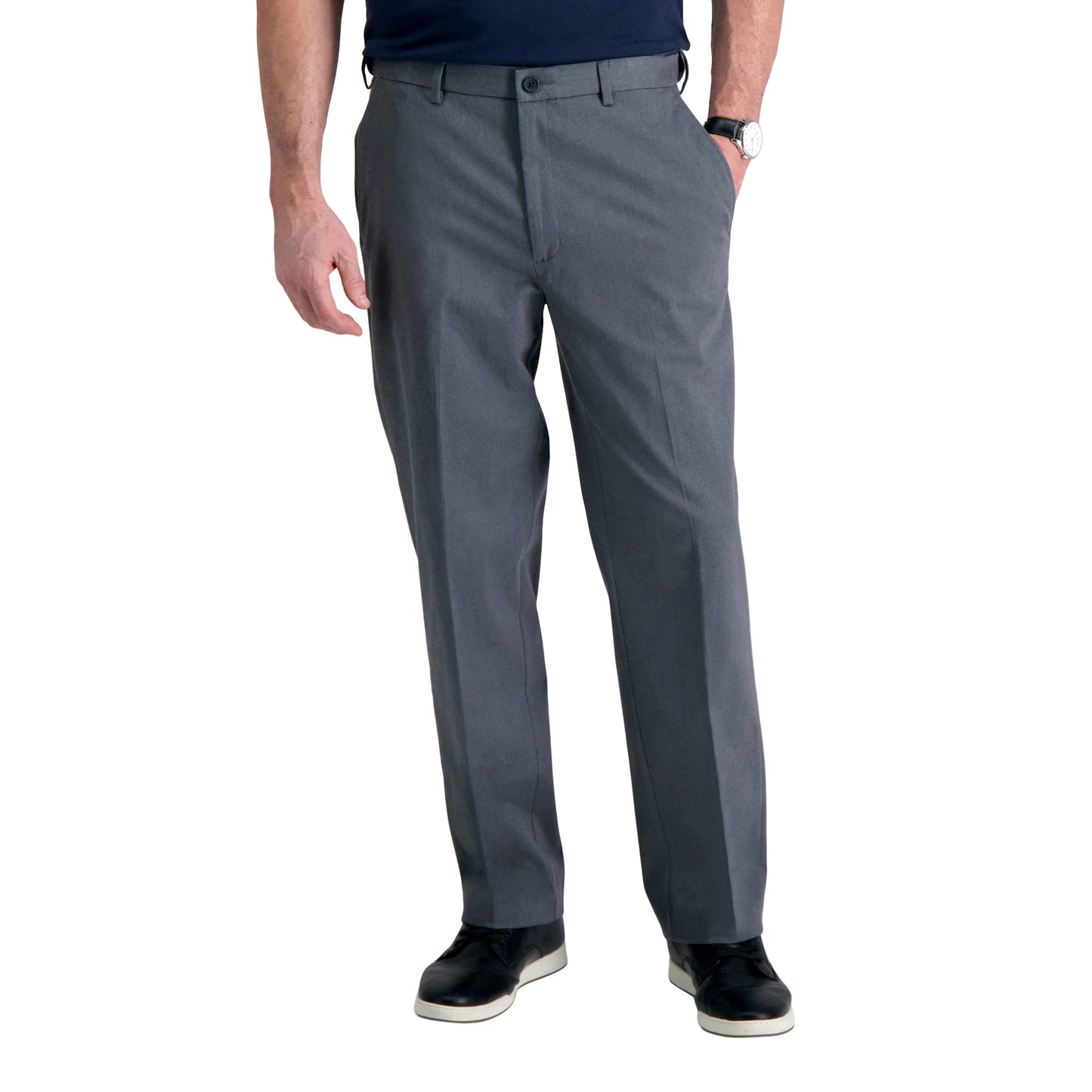 Classic Fit No Iron Flat Front Khaki Pants