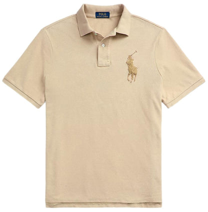 Classic Fit Mesh Polo Shirt For Men