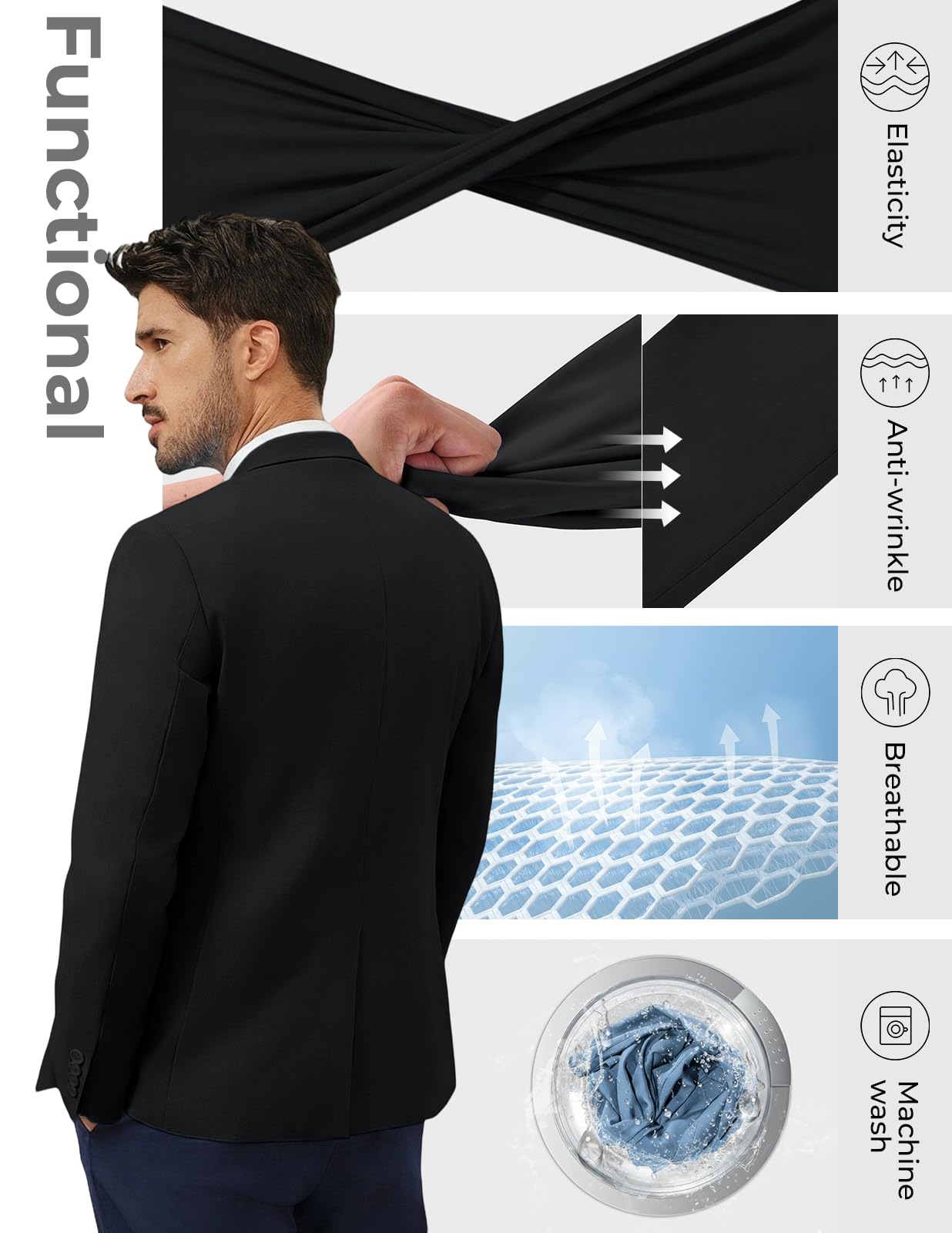Lightweight One Button Casual Sport Blazer