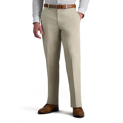 Classic Fit No Iron Flat Front Khaki Pants