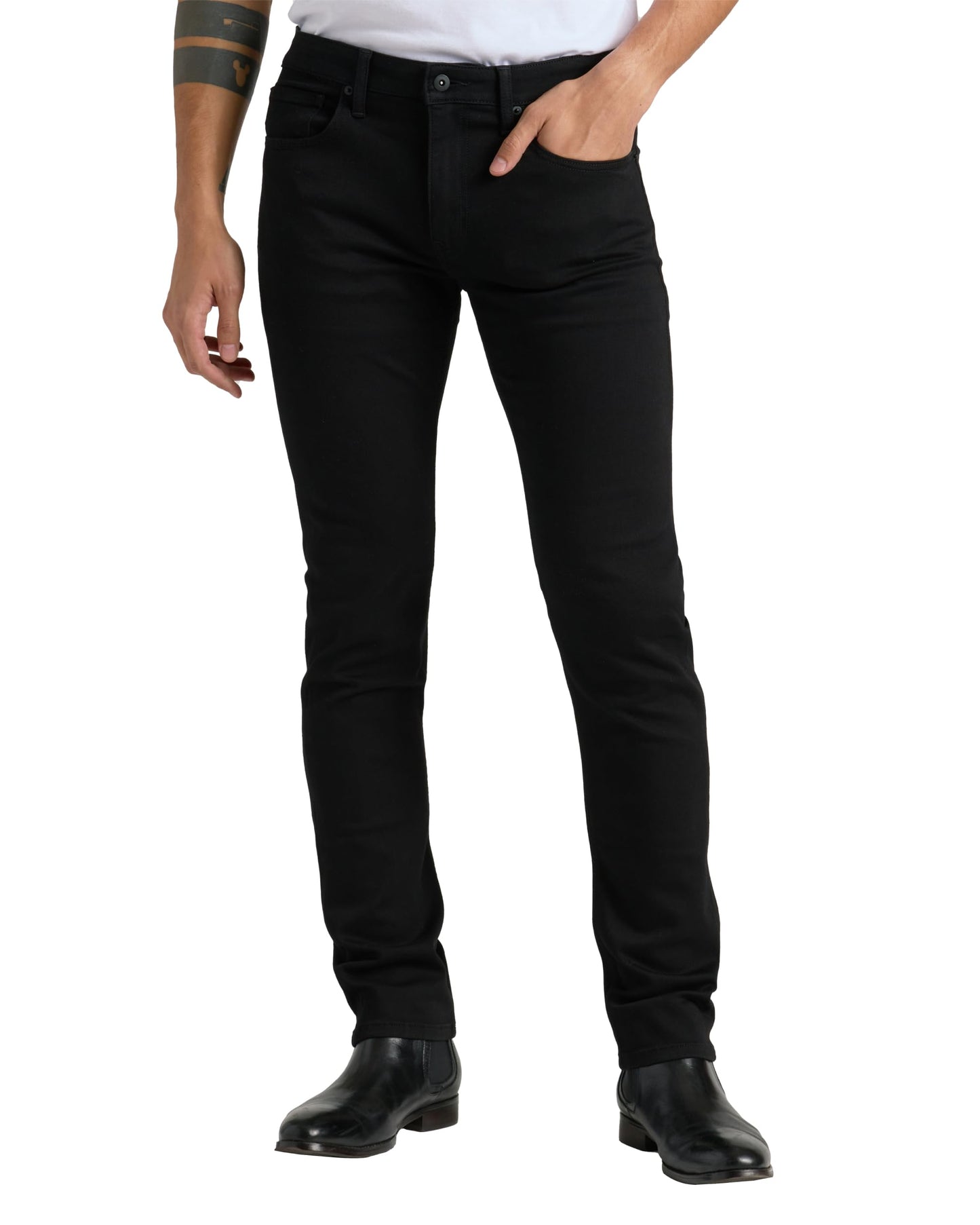 Slim Straight Stretch Denim Jeans