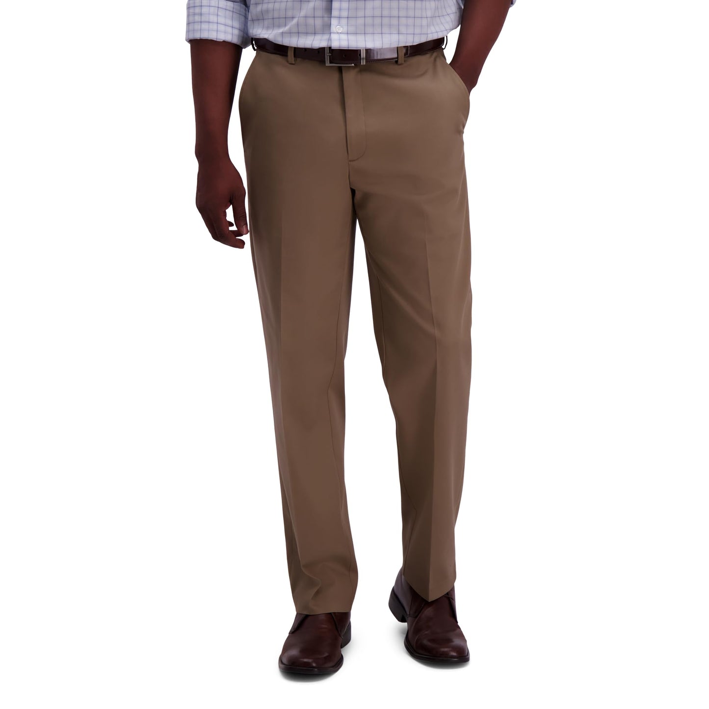Classic Fit No Iron Flat Front Khaki Pants