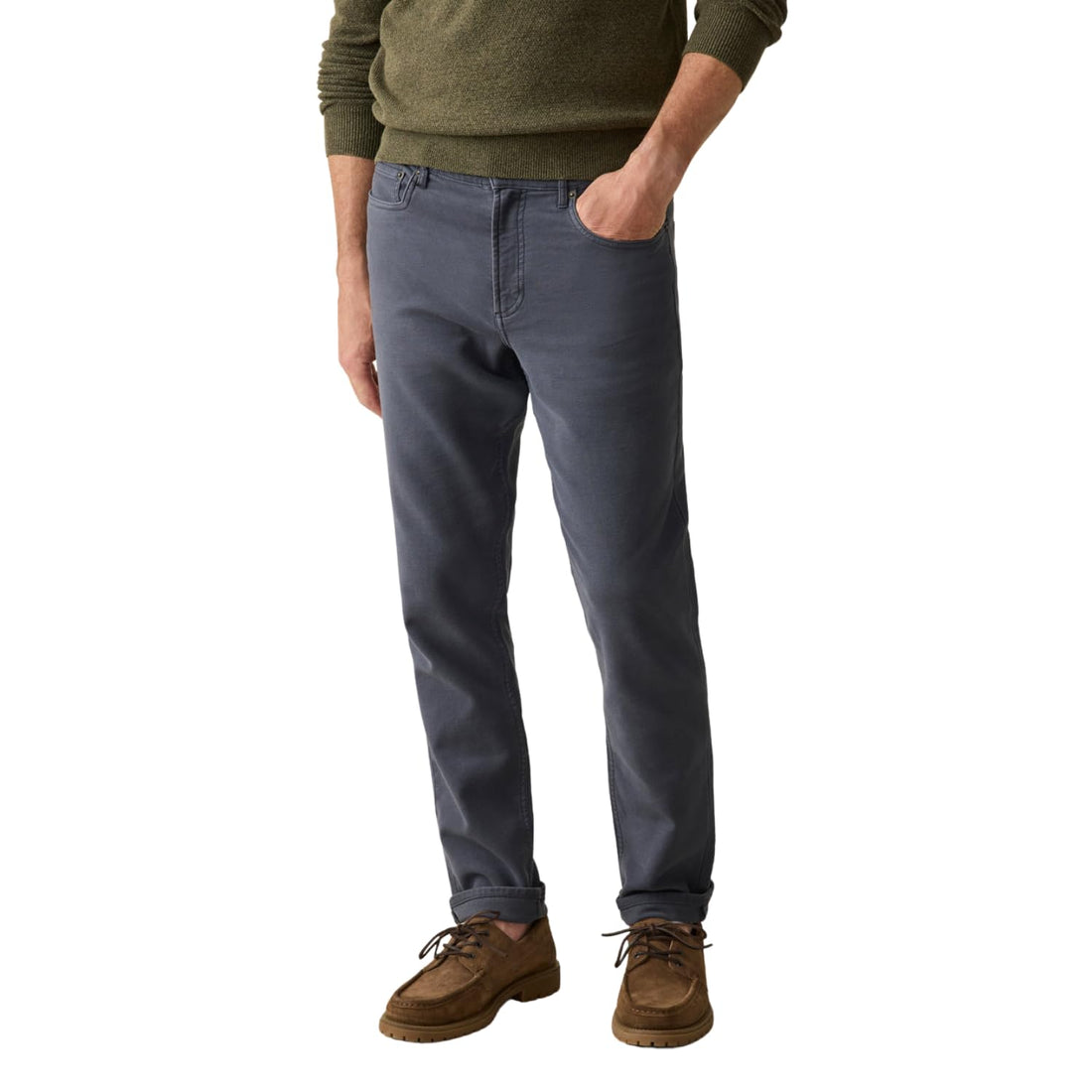 Stretch Terry Five Pocket Casual Pants