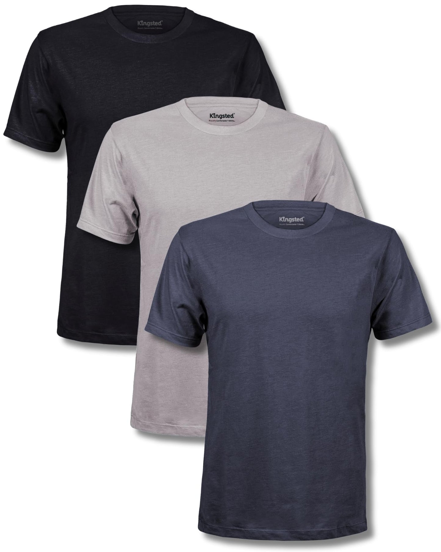 Kingsted T-Shirts for Men Pack - Royally Comfortable - Super Soft Premium Fabric - Well-Crafted Classic Tee