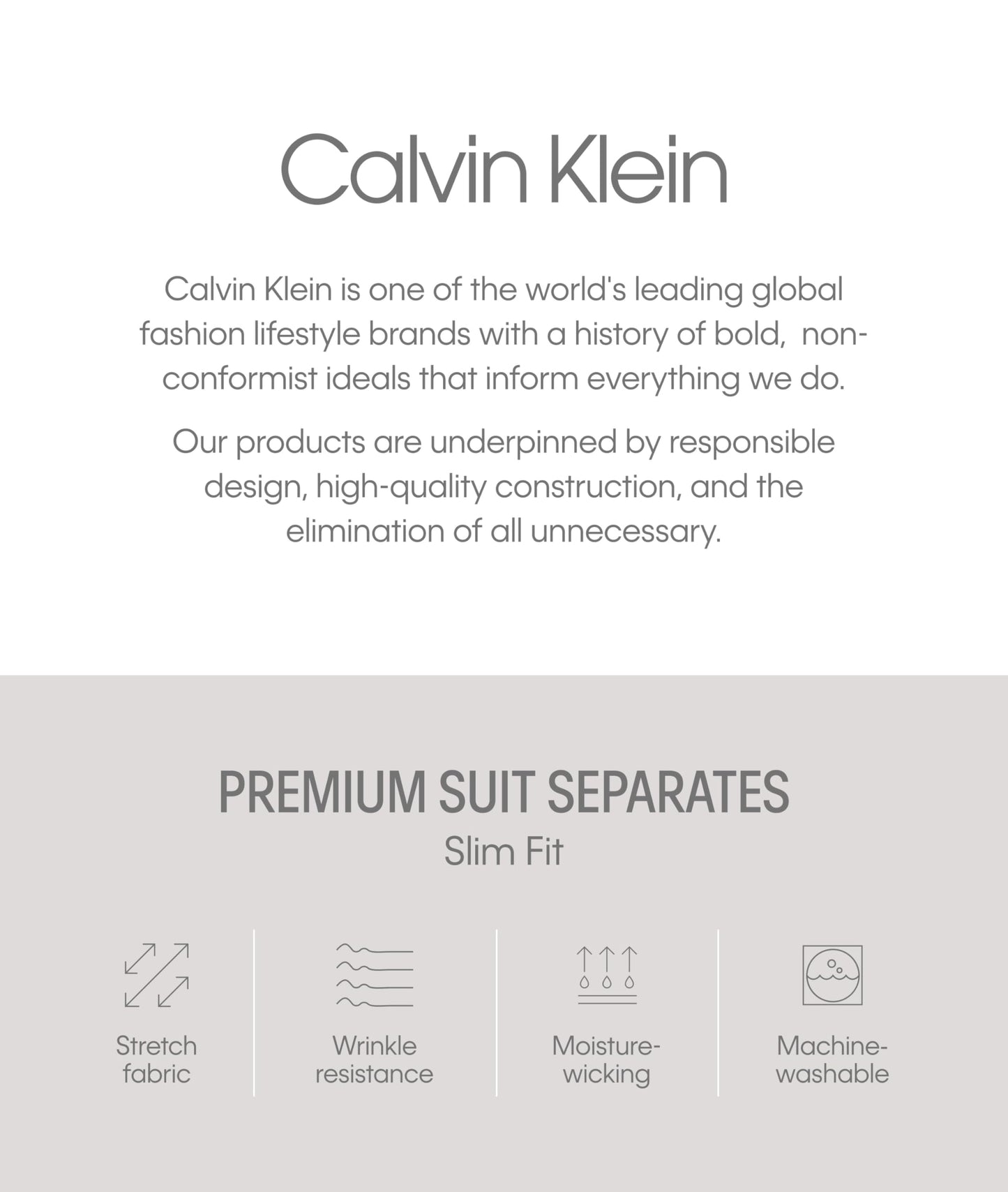Slim Fit Tailored Suit Separates For Men