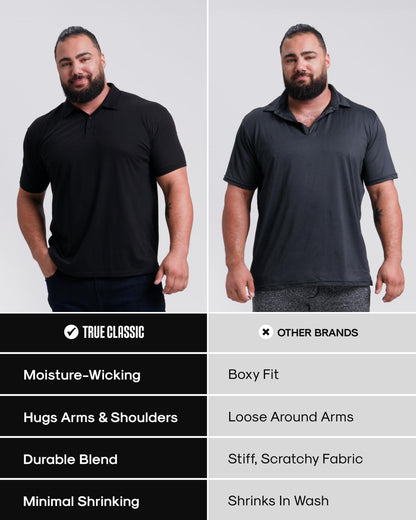 Cotton Dry Fit Short Sleeve Polo Shirt