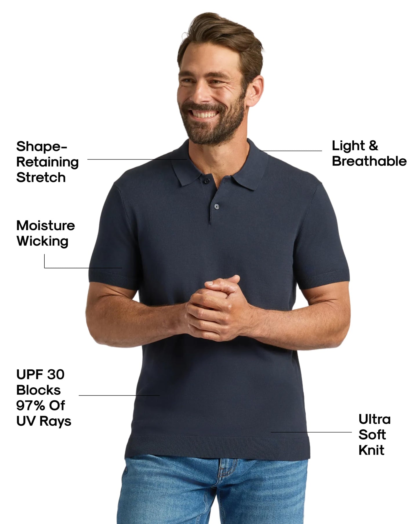 Cotton Dry Fit Short Sleeve Polo Shirt