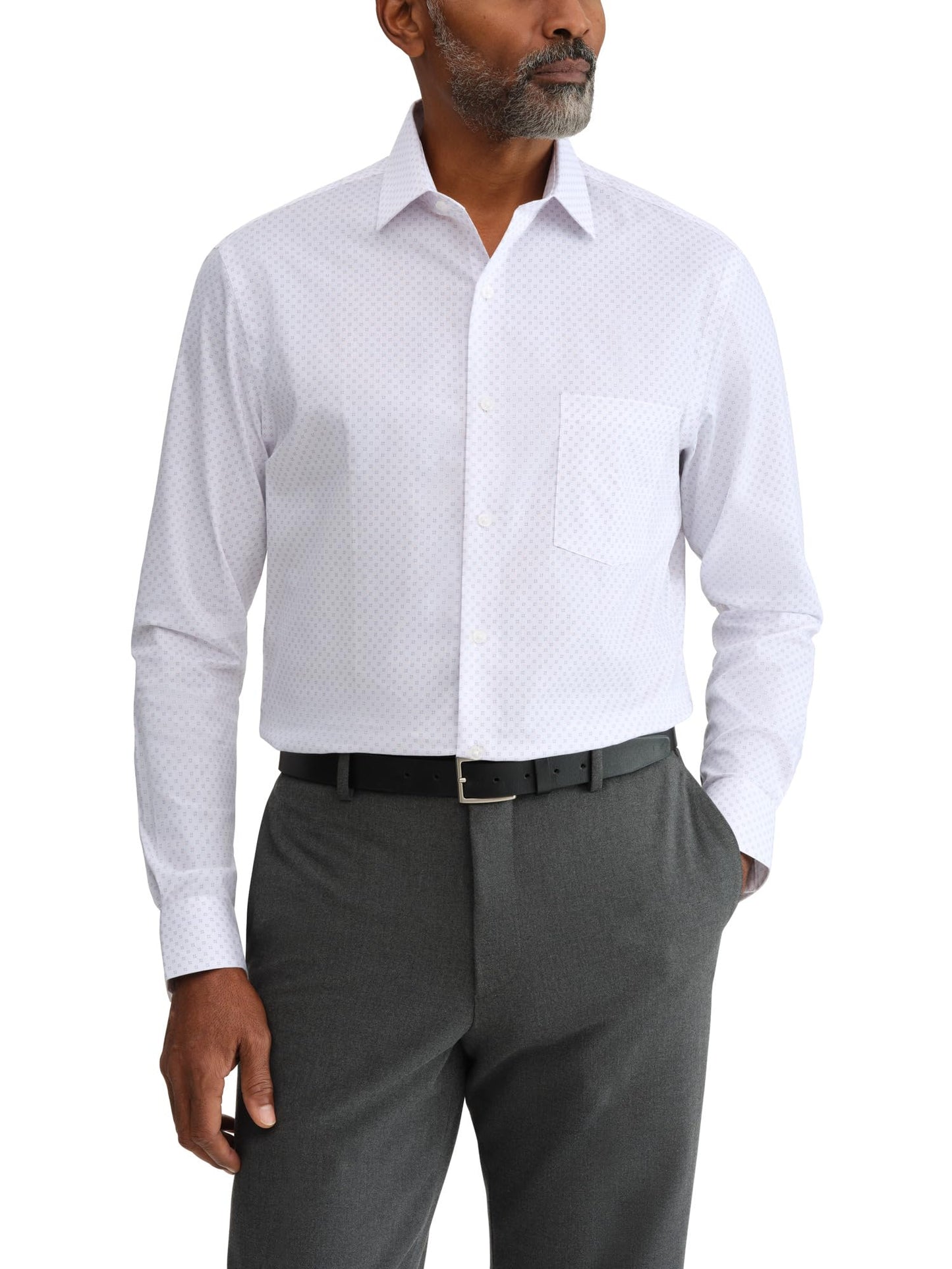 Regular Fit Wrinkle Free Stretch Dress Shirt