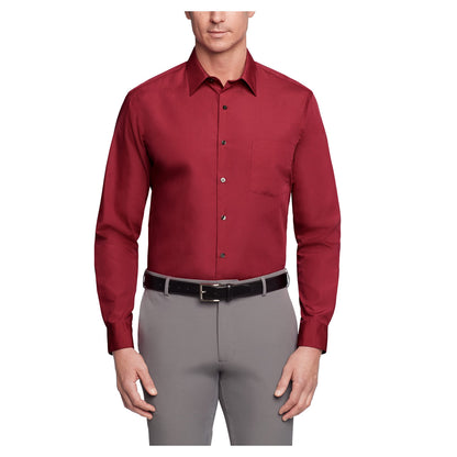 Regular Fit Solid Poplin Dress Shirt