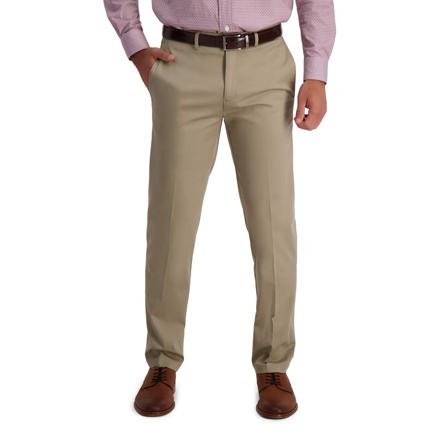 Classic Fit No Iron Flat Front Khaki Pants