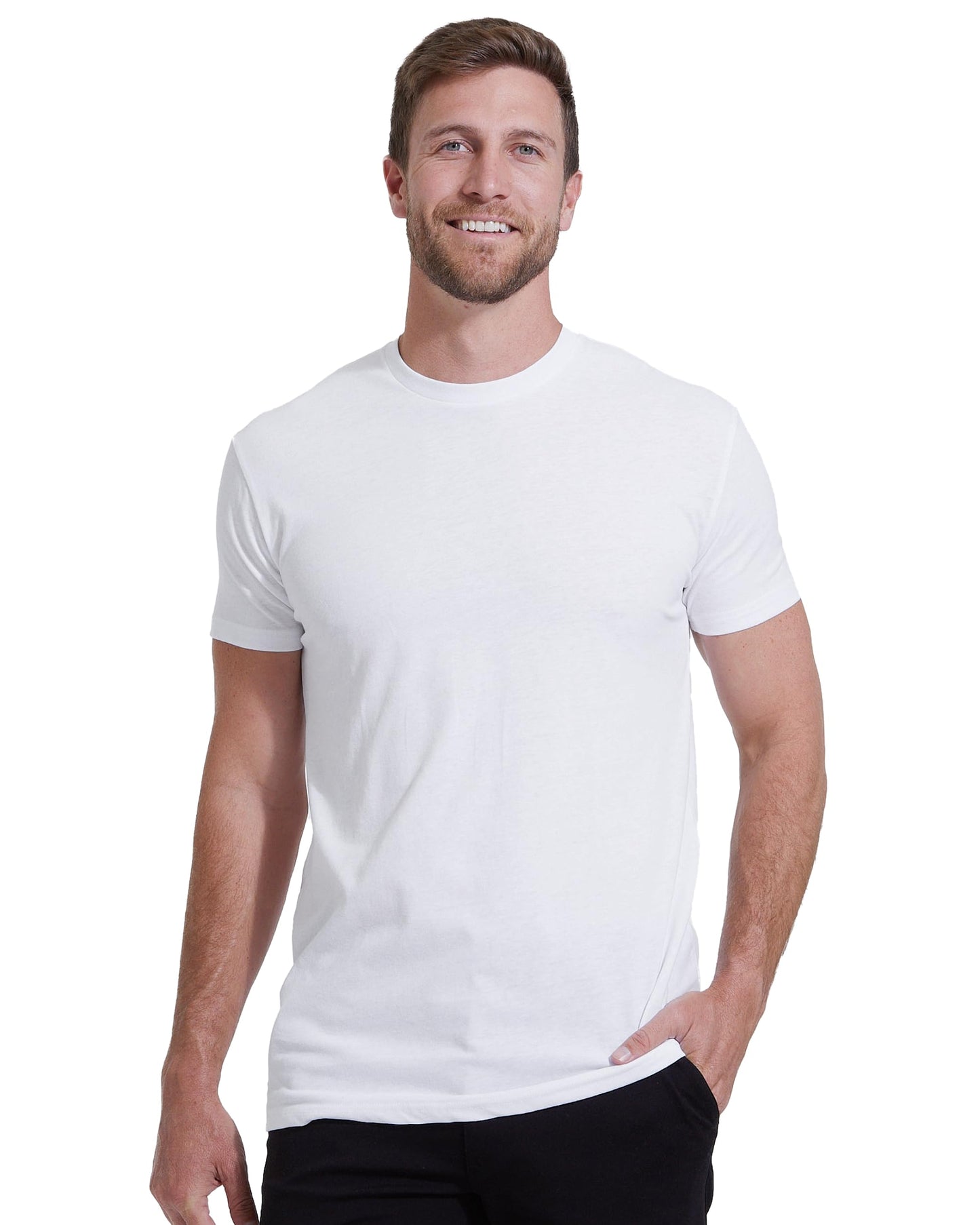 Men’s Cotton Blend Short Sleeve Crew Neck Tees