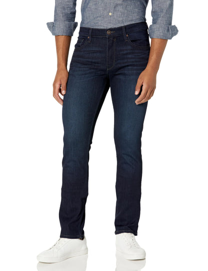 Slim Straight Stretch Denim Jeans