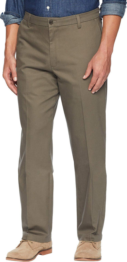 Classic Fit Cotton Stretch Khaki Pants