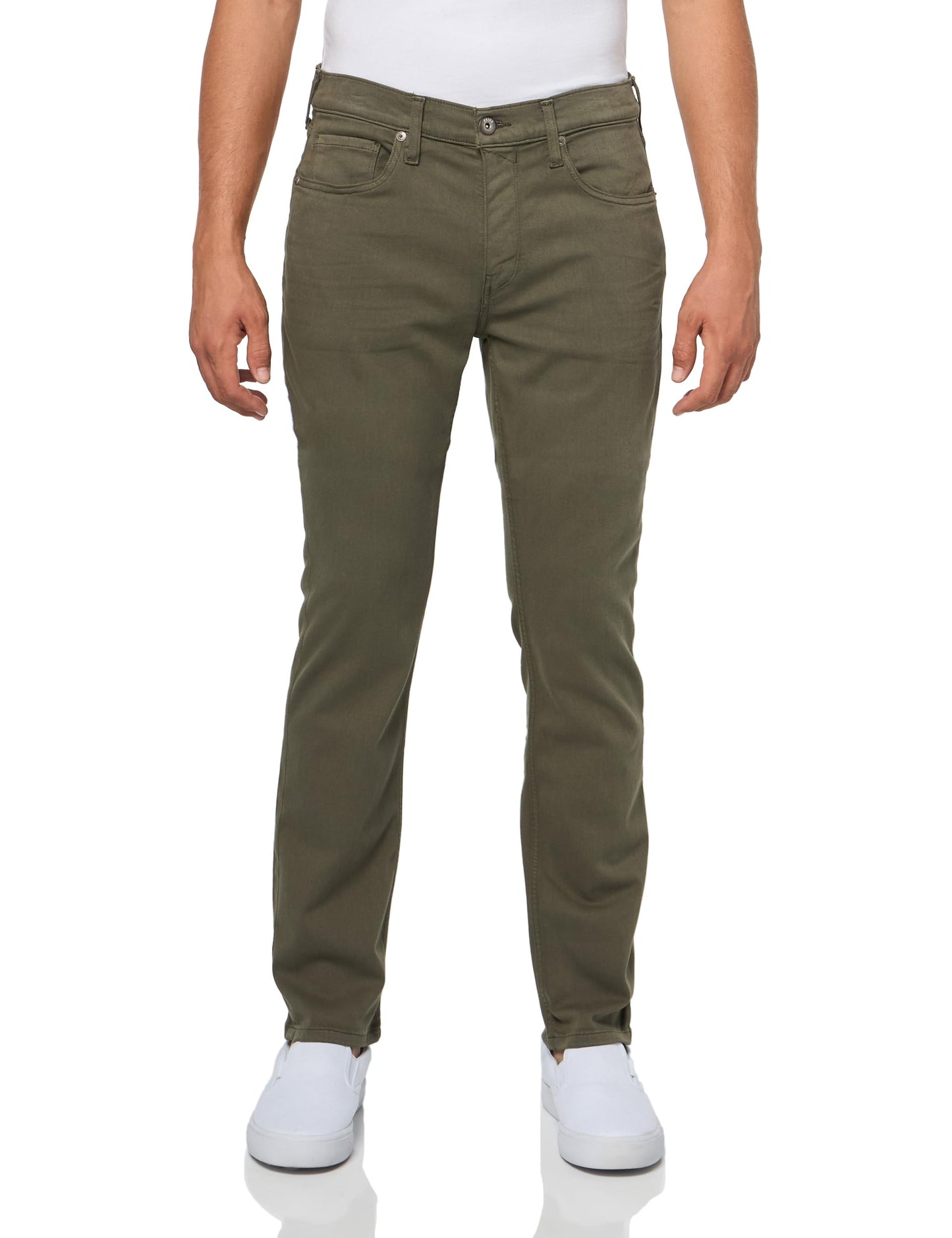Slim Straight Stretch Denim Jeans