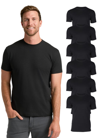 Men’s Cotton Blend Short Sleeve Crew Neck Tees